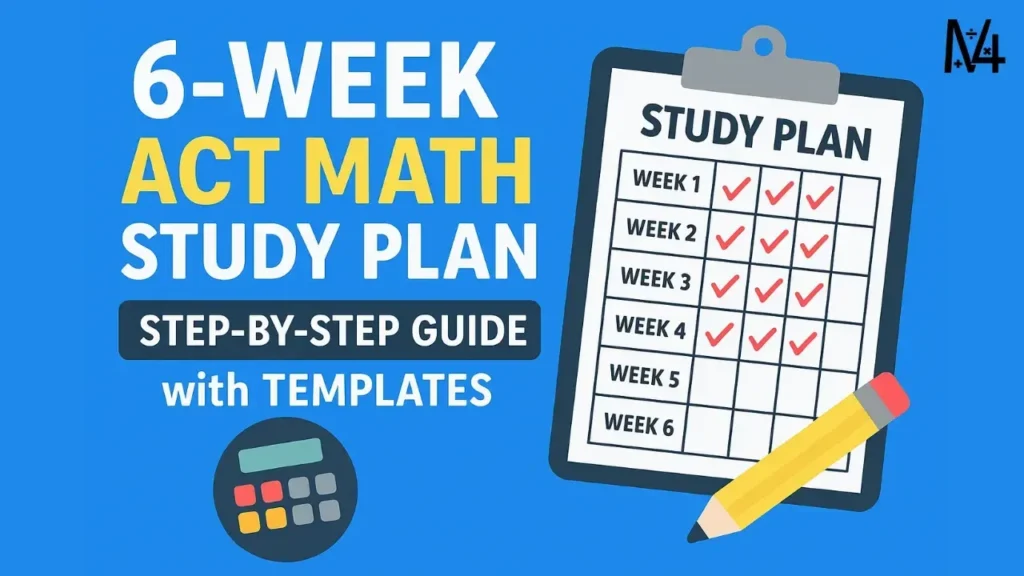 6-Week ACT Math Study Plan: Step-by-Step Guide with Templates