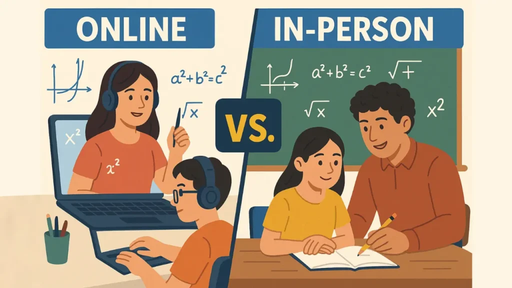 Online vs. In-Person Math Tutoring in Las Vegas: Choosing the Right Approach for Student Success